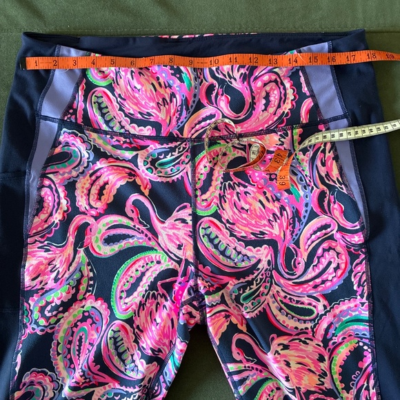 Lilly Pulitzer UPF 50+ LUXLETIC 24" Weekender High Rise Midi Legging XXL - Picture 4 of 12